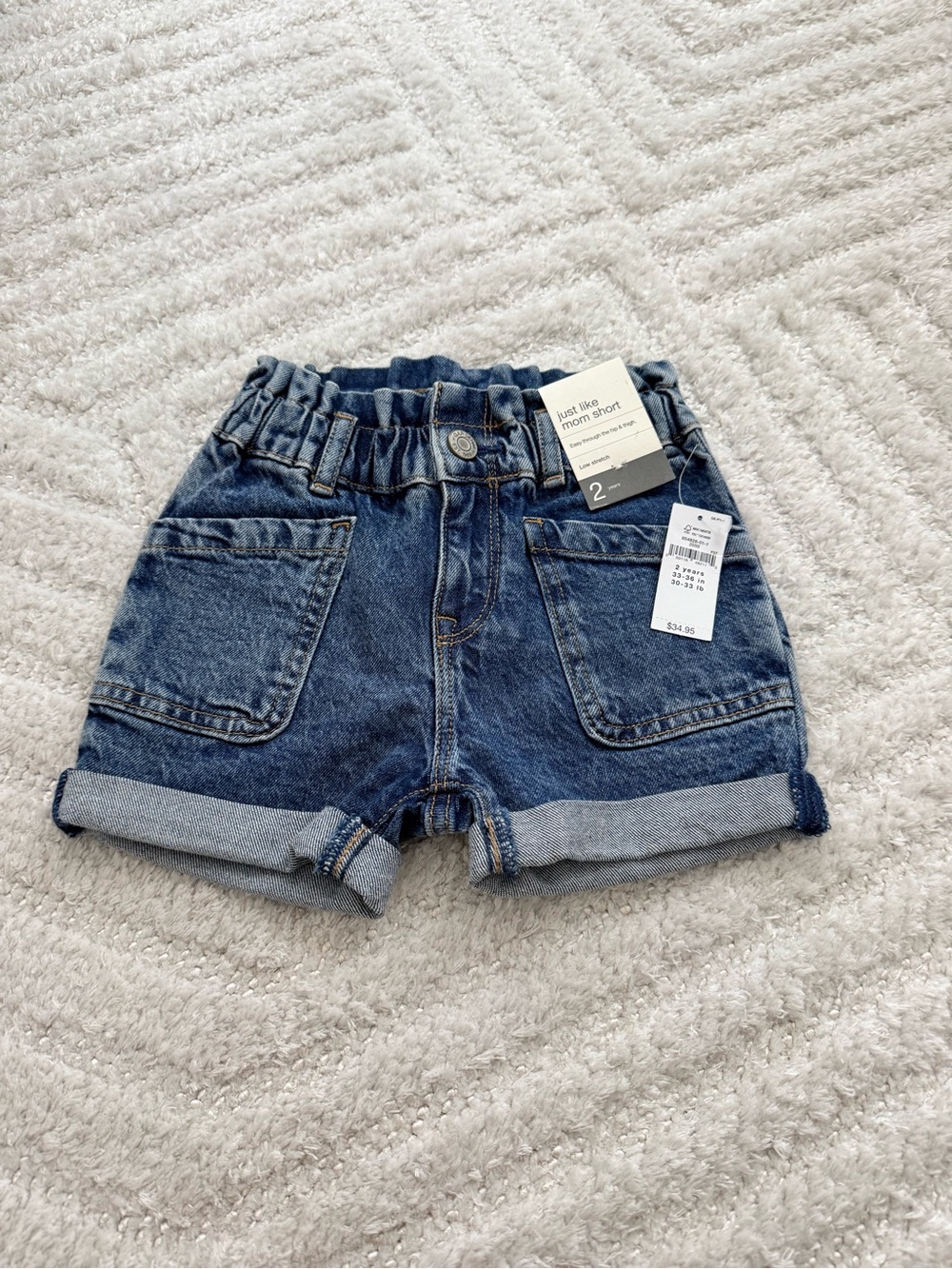 NWT - GAP Toddler Girl Denim Shorts - Size 2T